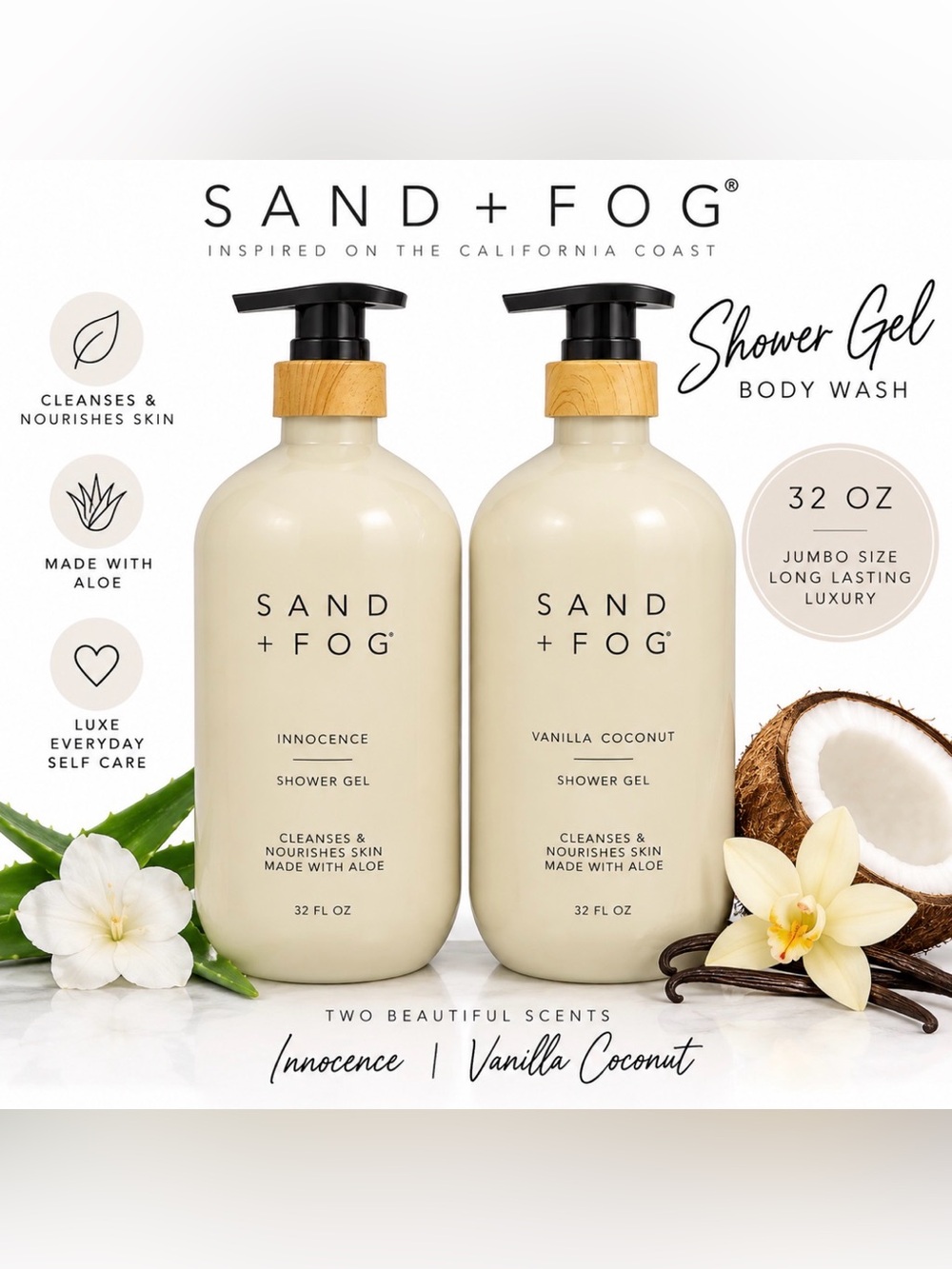 Sand + Fog Body Wash 32 oz. Bottle